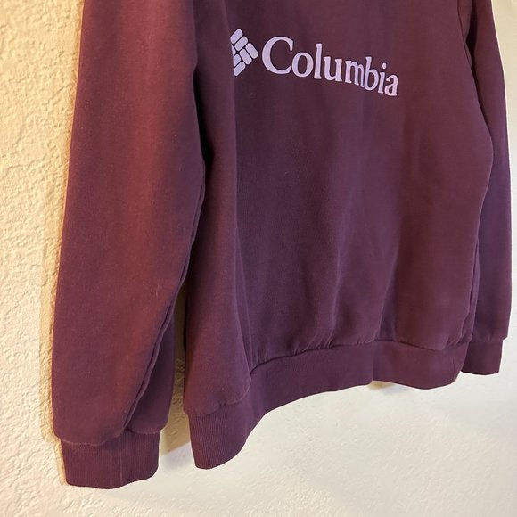 EUC Columbia Plum Purple Pullover Logo Sweatshirt - Womens Medium - Picture 4 of 7